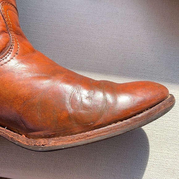 FRYE True Vintage Black Label Embroidered Stitching Tall Knee High Boots, Size 7 - Picture 11 of 15